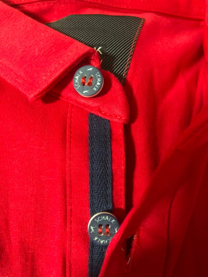 Schalk - Polo masculina vermelha