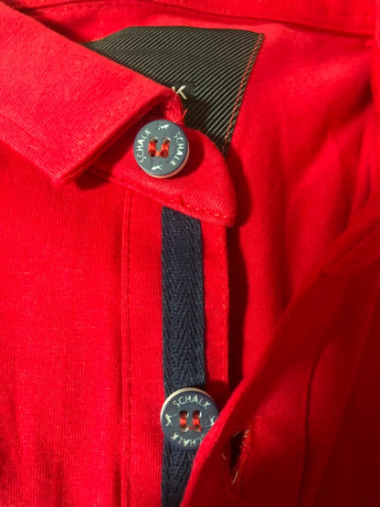 Schalk - Polo masculina vermelha