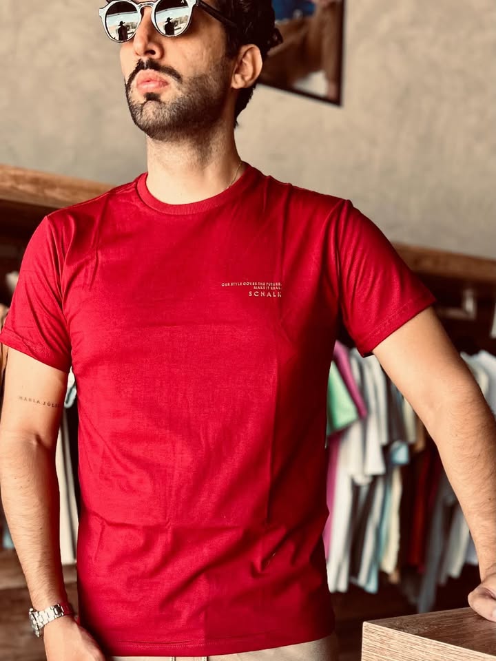 Schalk - T-shirt Premium Nome em Silicone