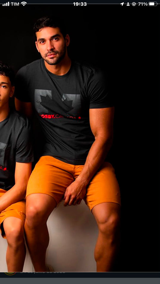 Crosby - T-Shirt Masculina Premium com Estampa