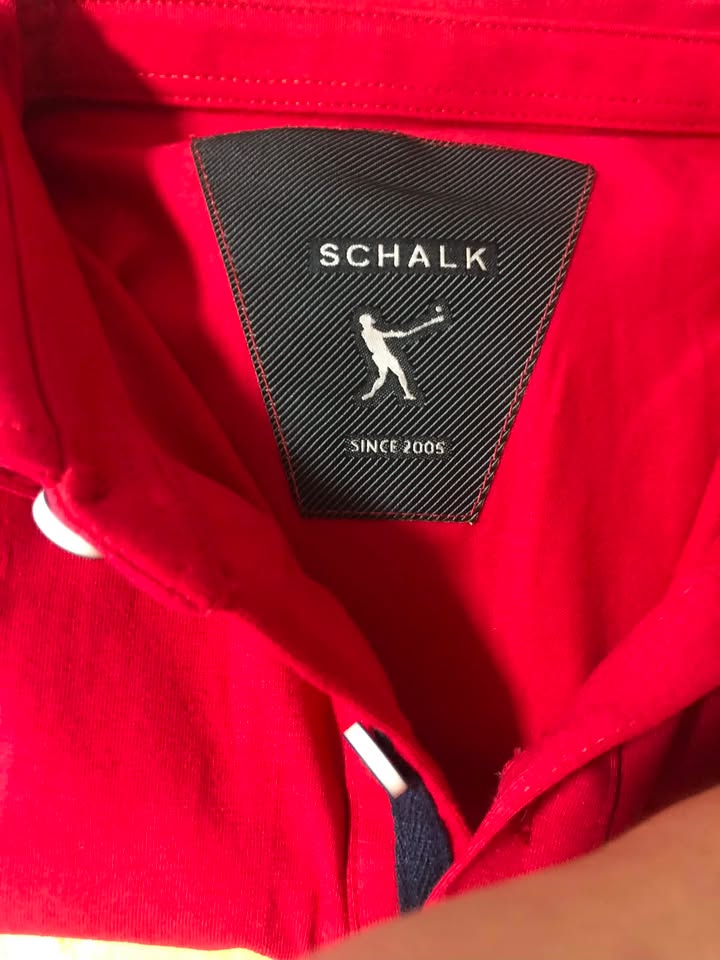 Schalk - Polo masculina vermelha