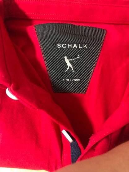 Schalk - Polo masculina vermelha