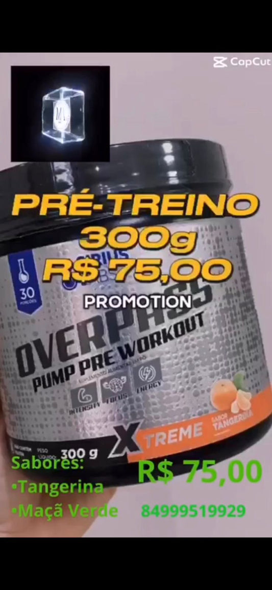 Pré Treino Overpass 300g - Sirius Labs
