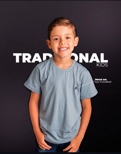 Camiseta Básica Infantil Masculina Símbolo Placa Crosby